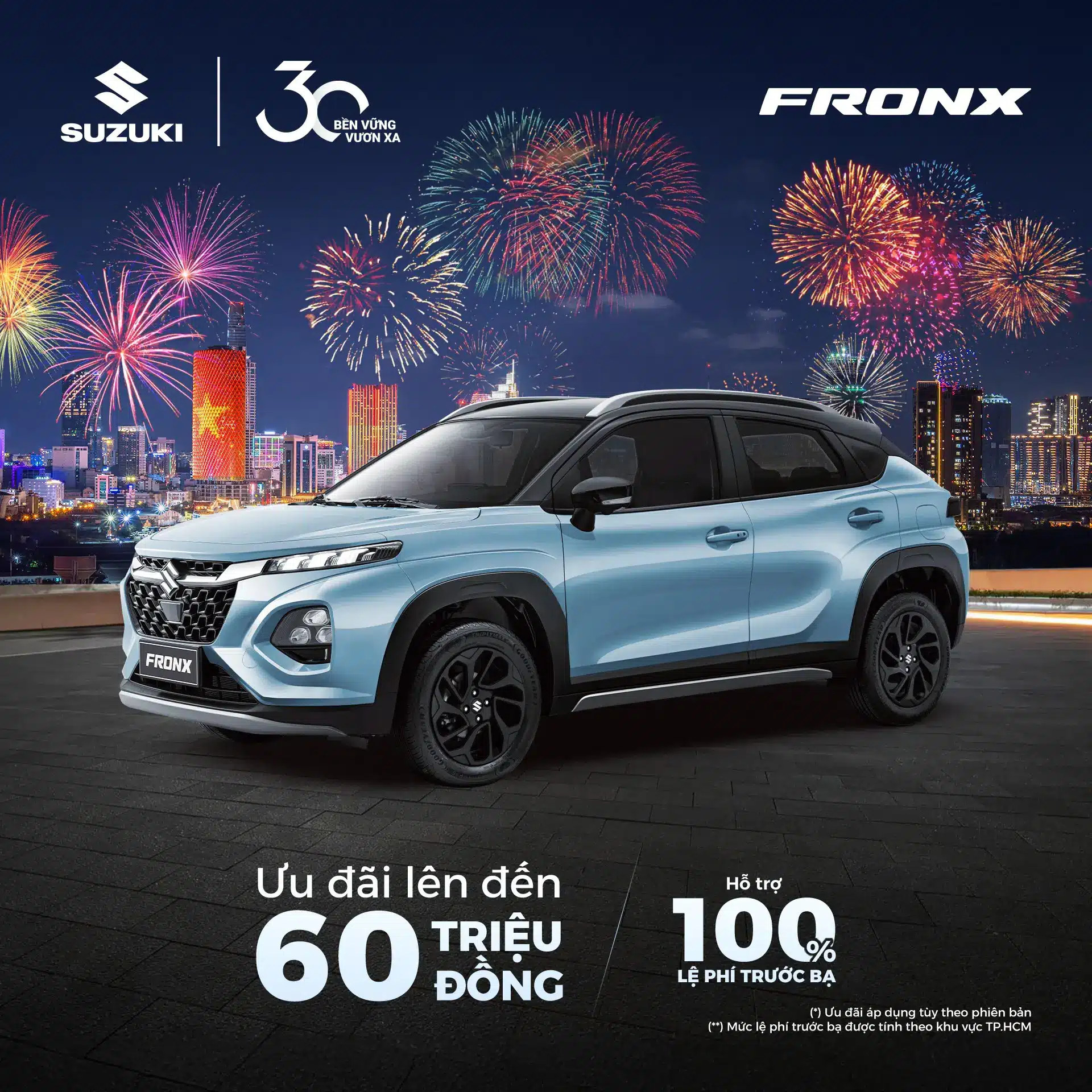 Khuyến mãi Suzuki tháng 1 2026 dành cho các dòng ô tô, xe tải Suzuki 2 khuyen mai suzuki fronx thang 1 2026
