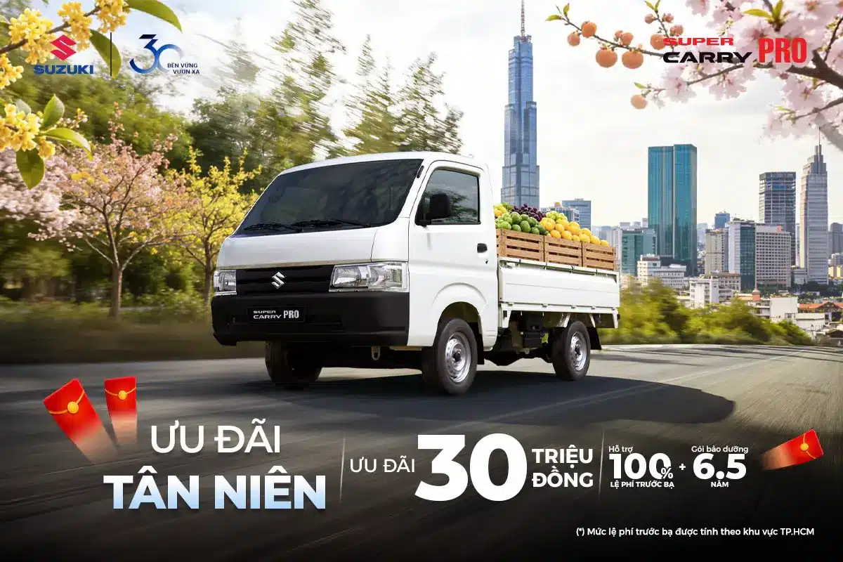 Khuyến mãi Suzuki tháng 1 2026 dành cho các dòng ô tô, xe tải Suzuki 5 khuyen mai suzuki thang 1 2026 xe tai suzuki